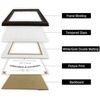 image:imageGolden State Art 8x10 Diploma Frame for 6x8 Picture WhiteGold Double Mat  Real Glass Black Gold amp Burgundy Color Photo Frame Fits 6x8 Document Certificate Picture Wall Mount or TabletopDouble Mat WhiteGold