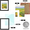image:imageGolden State Art 8x10 Green Picture Frame White Mat for 5x7 Plexiglass  Fits 5x7 Photo Art Poster or Print Display White Mat AcrylicBlack