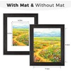image:imageGolden State Art 8x10 Green Picture Frame White Mat for 5x7 Plexiglass  Fits 5x7 Photo Art Poster or Print Display White Mat AcrylicBlack