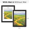 image:imageGolden State Art 8x10 Green Picture Frame White Mat for 5x7 Plexiglass  Fits 5x7 Photo Art Poster or Print Display White Mat AcrylicBlack