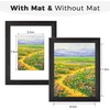 image:imageGolden State Art 8x10 Green Picture Frame White Mat for 5x7 Plexiglass  Fits 5x7 Photo Art Poster or Print Display White Mat AcrylicBlack