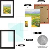 image:imageGolden State Art 8x10 Green Picture Frame White Mat for 5x7 Plexiglass  Fits 5x7 Photo Art Poster or Print Display White Mat AcrylicBlack