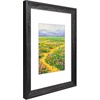 image:imageGolden State Art 8x10 Green Picture Frame White Mat for 5x7 Plexiglass  Fits 5x7 Photo Art Poster or Print Display White Mat AcrylicBlack