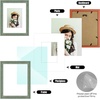 image:imageGolden State Art 8x10 Green Picture Frame White Mat for 5x7 Plexiglass  Fits 5x7 Photo Art Poster or Print Display White Mat AcrylicGreen