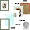 image:imageGolden State Art 8x10 Green Picture Frame White Mat for 5x7 Plexiglass  Fits 5x7 Photo Art Poster or Print Display White Mat AcrylicGreen