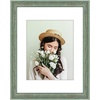image:imageGolden State Art 8x10 Green Picture Frame White Mat for 5x7 Plexiglass  Fits 5x7 Photo Art Poster or Print Display White Mat AcrylicGreen