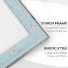 image:imageGolden State Art 9x12 Picture Frame Blue Set of 3  with Mat for 6x8 Picture Shatter Resistant Plexiglass  Engineered Wood Wall Photo FramesBlue