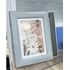 image:imageGolden State Art 9x12 Picture Frame Blue Set of 3  with Mat for 6x8 Picture Shatter Resistant Plexiglass  Engineered Wood Wall Photo FramesBlue