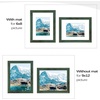 image:imageGolden State Art 9x12 Picture Frame Blue Set of 3  with Mat for 6x8 Picture Shatter Resistant Plexiglass  Engineered Wood Wall Photo FramesGreen