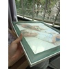 image:imageGolden State Art 9x12 Picture Frame Blue Set of 3  with Mat for 6x8 Picture Shatter Resistant Plexiglass  Engineered Wood Wall Photo FramesGreen