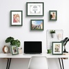 image:imageGolden State Art 9x12 Picture Frame Blue Set of 3  with Mat for 6x8 Picture Shatter Resistant Plexiglass  Engineered Wood Wall Photo FramesGreen