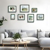 image:imageGolden State Art 9x12 Picture Frame Blue Set of 3  with Mat for 6x8 Picture Shatter Resistant Plexiglass  Engineered Wood Wall Photo FramesGreen
