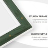 image:imageGolden State Art 9x12 Picture Frame Blue Set of 3  with Mat for 6x8 Picture Shatter Resistant Plexiglass  Engineered Wood Wall Photo FramesGreen