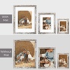 image:imageGolden State Art Gallery Wall Frames 11x14 8x10 5x7 Multiple Photo Frames Collage for Wall or Tabletop Displays with Mat or Without Mat White 7 PackWeathered White