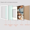 image:imageGolden State Art Gallery Wall Frames 11x14 8x10 5x7 Multiple Photo Frames Collage for Wall or Tabletop Displays with Mat or Without Mat White 7 PackWhite