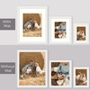 image:imageGolden State Art Gallery Wall Frames 11x14 8x10 5x7 Multiple Photo Frames Collage for Wall or Tabletop Displays with Mat or Without Mat White 7 PackWhite