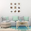 image:imageGolden State Art Picture Frame to Display Photos with Ivory Mat Swivel Tabs Glass Wide Molding Collage Square Frames Wall Display  HorizontalVertical White 12x12 Frame for 8x8 Photo 9PackWhite