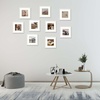 image:imageGolden State Art Picture Frame to Display Photos with Ivory Mat Swivel Tabs Glass Wide Molding Collage Square Frames Wall Display  HorizontalVertical White 12x12 Frame for 8x8 Photo 9PackWhite