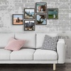 image:imageGolden State Art Set of 12 Two Color Molding Picture Frame Integrated with Easel and Sawtooth Hangers Great for Baby Pictures Weddings Portraits White and Beige 8x8Grey  Black