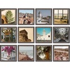 image:imageGolden State Art Set of 12 Two Color Molding Picture Frame Integrated with Easel and Sawtooth Hangers Great for Baby Pictures Weddings Portraits White and Beige 8x8Grey  Black
