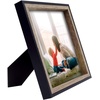image:imageGolden State Art Set of 12 Two Color Molding Picture Frame Integrated with Easel and Sawtooth Hangers Great for Baby Pictures Weddings Portraits White and Beige 8x8Grey  Black