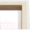 image:imageGolden State Art Set of 12 Two Color Molding Picture Frame Integrated with Easel and Sawtooth Hangers Great for Baby Pictures Weddings Portraits White and Beige 8x8Natural  White