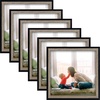 image:imageGolden State Art Set of 12 Two Color Molding Picture Frame Integrated with Easel and Sawtooth Hangers Great for Baby Pictures Weddings Portraits White and Beige 8x8Grey  Black