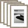 image:image12x16 Picture Frame Set of 4 Display 85x11 Photo with Mat or 12x16 Art Print without Mat Made of Engineered Wood Covered by Plexiglass Grey Picture Frames Collage Wall Decor Gallary Wall Frame  12x16 Poster Frame Made of Engineered Wood Covered by Plexiglass Grey Picture Frames Collage Wall Decor Gallary Wall FrameGrey
