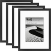 image:image12x16 Picture Frame Set of 4 Display 85x11 Photo with Mat or 12x16 Art Print without Mat Made of Engineered Wood Covered by Plexiglass Grey Picture Frames Collage Wall Decor Gallary Wall Frame  12x16 Poster Frame Made of Engineered Wood Covered by Plexiglass Grey Picture Frames Collage Wall Decor Gallary Wall FrameBlack