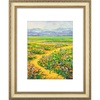 image:imageGolden State Art 16x20 GoldBlue Photo Frame Mat for 11x14 Plexiglass  Includes a White Mat Fits 11x14 Photo Art Poster or Print Display Vintage Ornate Finish Picture Frame Wall MountingCream  Gold