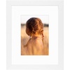 image:imageGolden State Art 16x24 Blue Picture Frame Mat for 12x18 Real Glass  Wall Mount Display Horizontally or Vertically Photo Art Poster or Print Display Blue Frame FinishWhite