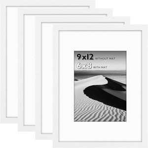image:image12x16 Picture Frame Set of 4 Display 85x11 Photo with Mat or 12x16 Art Print without Mat Made of Engineered Wood Covered by Plexiglass Grey Picture Frames Collage Wall Decor Gallary Wall Frame  12x16 Poster Frame Made of Engineered Wood Covered by Plexiglass Grey Picture Frames Collage Wall Decor Gallary Wall FrameWhite