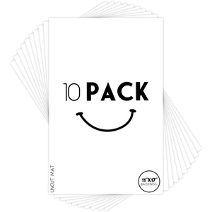 image:imageGolden State Art 11x17 White Uncut Picture Mats Matboards Pack of 10  Acidfree Backing Mat Board for Frames Prints Photos DIY Projects11x17