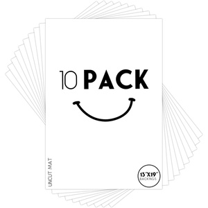 image:imageGolden State Art 11x17 White Uncut Picture Mats Matboards Pack of 10  Acidfree Backing Mat Board for Frames Prints Photos DIY Projects13x19