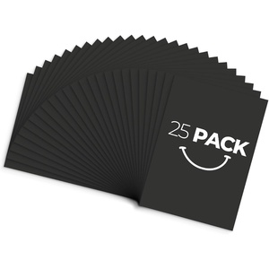 image:imageGolden State Art 25 Pack 9x12 Uncut Mat Boards Multicolor  AcidFree Backing Matte Boards Ideal for Photos Pictures Frames CraftsBlack