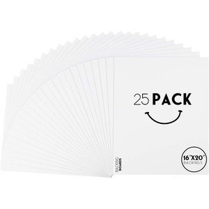 image:imageGolden State Art 5x7 Backing Boards 25 Pack Bright White Backer Boards  4Ply Thickness Cardboard Backing for Picture Frames Art Prints Carfts Photos16x20