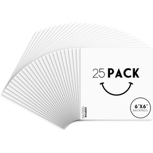 image:imageGolden State Art 5x7 Backing Boards 25 Pack Bright White Backer Boards  4Ply Thickness Cardboard Backing for Picture Frames Art Prints Carfts Photos6x6