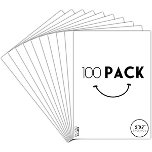 image:imageGolden State Art 5x7 White Backing Board Only 50Pack  4Ply Thick Single Backer Boards for Frame Photo Print100 Pack
