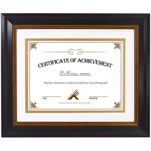 image:imageGolden State Art 8x10 Diploma Frame for 6x8 Picture WhiteGold Double Mat  Real Glass Black Gold amp Burgundy Color Photo Frame Fits 6x8 Document Certificate Picture Wall Mount or TabletopDouble Mat WhiteGold