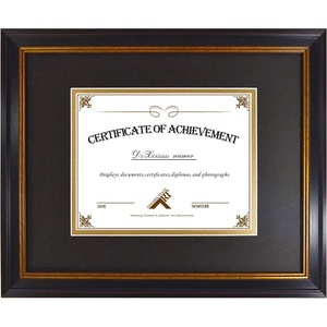 image:imageGolden State Art 8x10 Diploma Frame for 6x8 Picture WhiteGold Double Mat  Real Glass Black Gold amp Burgundy Color Photo Frame Fits 6x8 Document Certificate Picture Wall Mount or TabletopDouble Mat BlackGold