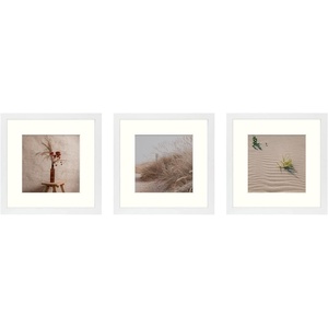 image:imageGolden State Art Picture Frame to Display Photos with Ivory Mat Swivel Tabs Glass Wide Molding Collage Square Frames Wall Display  HorizontalVertical White 12x12 Frame for 8x8 Photo 9PackWhite