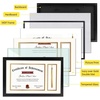 image:image11x175 Diploma Tassel Shadow Box Frame for 85x11 Certificate  Ivory Over Gold Mat For 85x11 DiplomaTassel Holder Real Glass Sawtooth Hangers Swivel Tabs11x175 1 Pack