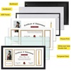 image:image11x175 Diploma Tassel Shadow Box Frame for 85x11 Certificate  Ivory Over Gold Mat For 85x11 DiplomaTassel Holder Real Glass Sawtooth Hangers Swivel Tabs11x22 4 Pack