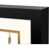 image:image11x22 Black Diploma Tassel Shadow Box Frame for 85x11 Certificate  For 85x11 Diploma Frame 4x6 Photo Double Mat White Over Gold Tassel Holder Real Glass11x175 1 Pack