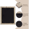 image:image2 Pack 11x14 Picture Frames in Brown Real Glas Wall Mount Display  Wide Molding 11 by 14 Photo Frame with Back Hangers Country Wood Grain Style Great for Photos Gift Pictures WeddingBeige