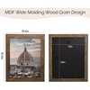 image:image2 Pack 11x14 Picture Frames in Brown Real Glas Wall Mount Display  Wide Molding 11 by 14 Photo Frame with Back Hangers Country Wood Grain Style Great for Photos Gift Pictures WeddingBrown