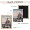 image:image2 Pack 11x14 Picture Frames in Brown Real Glas Wall Mount Display  Wide Molding 11 by 14 Photo Frame with Back Hangers Country Wood Grain Style Great for Photos Gift Pictures WeddingBeige