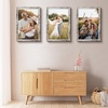 image:image2 Pack 11x14 Picture Frames in Brown Real Glas Wall Mount Display  Wide Molding 11 by 14 Photo Frame with Back Hangers Country Wood Grain Style Great for Photos Gift Pictures WeddingWhite