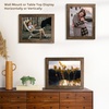 image:image2 Pack 11x14 Picture Frames in Brown Real Glas Wall Mount Display  Wide Molding 11 by 14 Photo Frame with Back Hangers Country Wood Grain Style Great for Photos Gift Pictures WeddingBrown