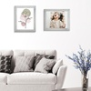 image:image2 Pack 11x14 Picture Frames in Brown Real Glas Wall Mount Display  Wide Molding 11 by 14 Photo Frame with Back Hangers Country Wood Grain Style Great for Photos Gift Pictures WeddingGray